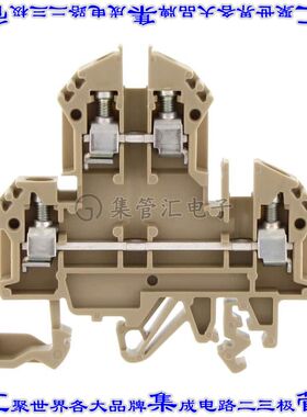 1020.2 端子块连接器4POS馈通式2排6.0mm米色10-22AWG