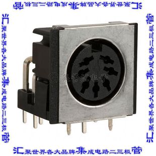 2DJ 圆形连接器7POS插座母插口焊接锡通孔直角 0077PSA2