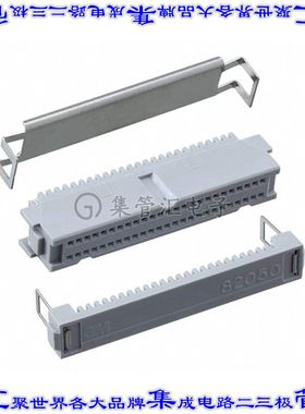 82050-6006RB 矩形连接器50POS插座2排1.27mm母插口灰色IDC镀金自