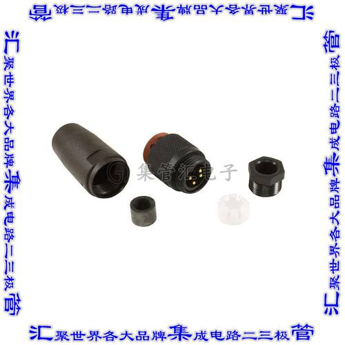 220LR11 NC032 圆形连接器4POS插头公引脚螺钉镀金自由悬挂