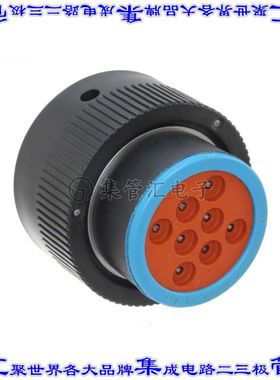 HDP26-18-8SE 圆形连接器8POS插头外壳用于母插口黑色自由悬挂耦