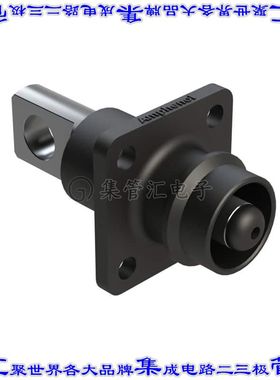 ATHP041P08NN-H1 矩形连接器1POS插座公引脚黑色焊接孔眼银面板安