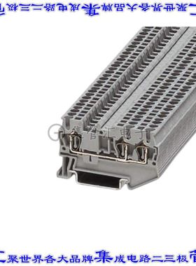 3037258 端子块连接器3POS馈通式4.2mm橙色14-26AWG