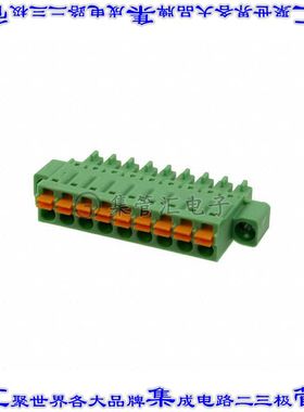1748422 端子块连接器9POS插头母插口3.81mm绿色自由悬挂