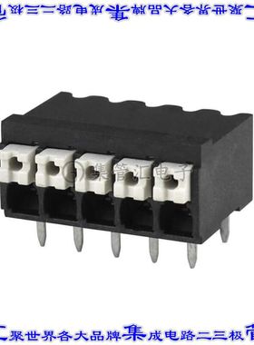 TBLH10-350-05BK 线对板连接器5POS接线端子3.5mm通孔水平带板