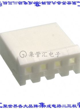 647401-4 矩形连接器外壳4POS插座3.96mm母形插口天然色自由悬挂