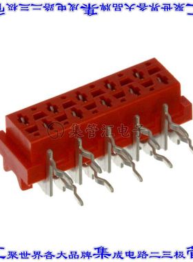 8-215460-0 针座连接器10POS插座2排2.54mm叉状通孔直角锡