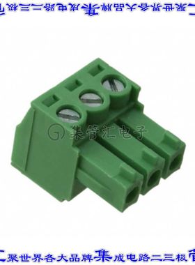 OSTTJ0331530 端子块连接器3POS插头母插口3.81mm绿色自由悬挂