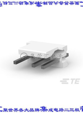 643493-4 针座连接器4POS接头3.96mm公形插针通孔直针锡