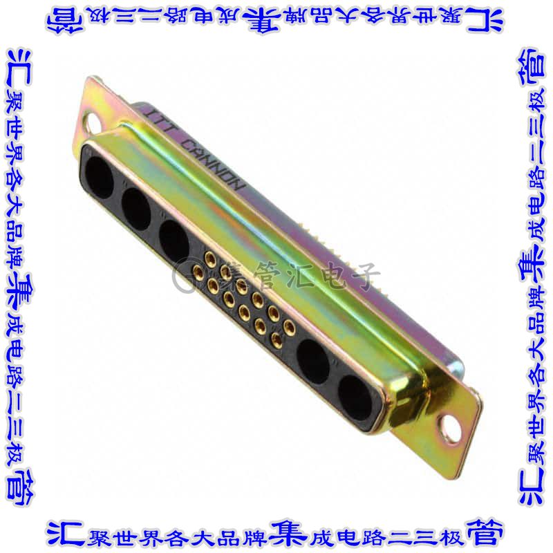 DCMM-17W5S 连接器17(12+5同轴或电源)插座母插口2排D-Sub组合式