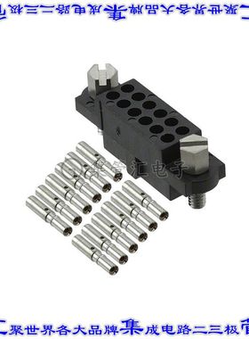 M80-4601242 矩形连接器12POS插座2排2mm母插口黑色压接镀金自由