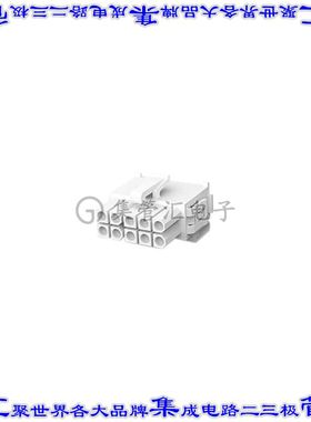 794249-1 矩形连接器外壳10POS插头2排4.14mm母形插口天然色自由