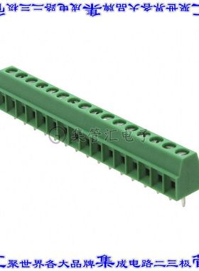 1751387 线对板连接器16POS接线端子3.5mm通孔水平带板