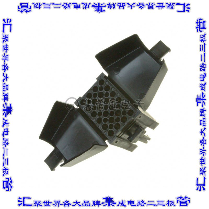 SMS24PDH1 矩形连接器外壳24POS插头4排5.08mm黑色自由悬挂