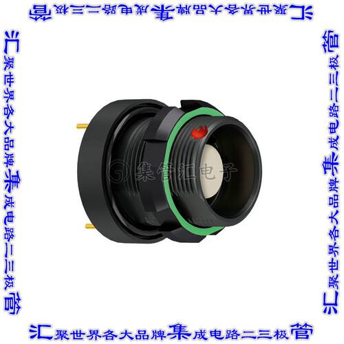 GC0WDM-PD1UM00-000L 圆形连接器12POS插座母插口焊接镀金面板安