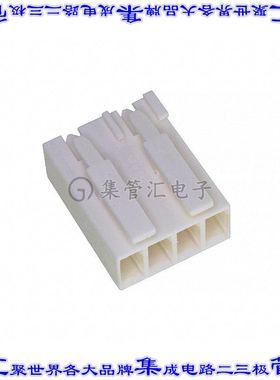 1241959-4 矩形连接器外壳4POS插座5mm母形插口天然色自由悬挂