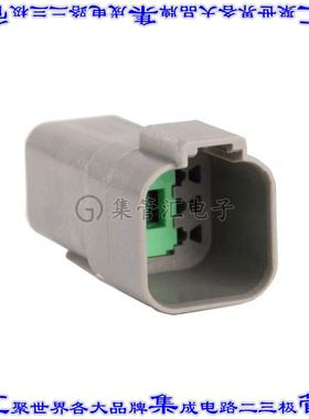 AT04-6P 矩形连接器外壳6POS插座3排公形引脚灰色自由悬挂