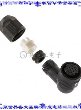 HR34B-12WLPA-10S(71) 圆形连接器10(电源)插头母插口焊杯镀金自