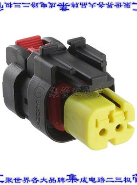 776427-3 矩形连接器外壳2POS插头4.5mm母形插口黑色自由悬挂