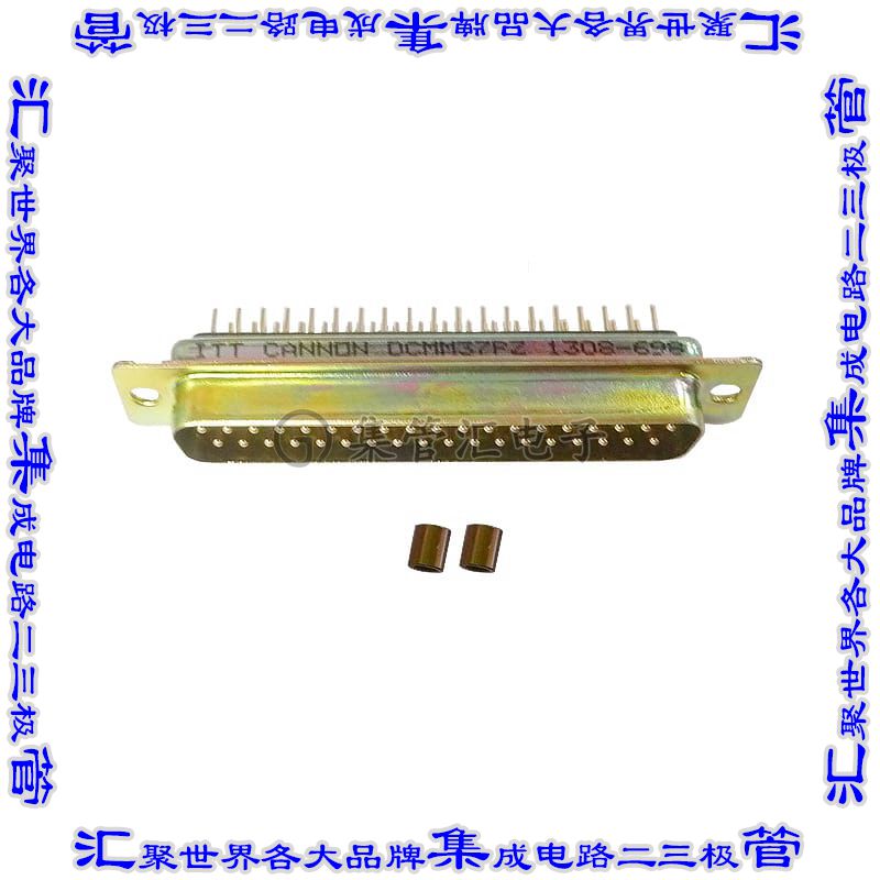 DCMM-37P-Z 连接器37POS插头公引脚2排D-Sub面板安装通孔