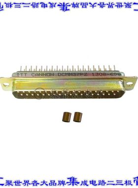 DCMM-37P-Z 连接器37POS插头公引脚2排D-Sub面板安装通孔