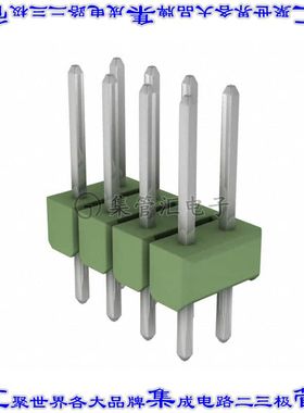 826942-4 针座连接器8POS分离式2排2.54mm公形插针通孔直针锡