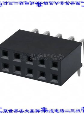PPTC052LJBN-RC 针座连接器10POS插座2排2.54mm母形插口通孔直角