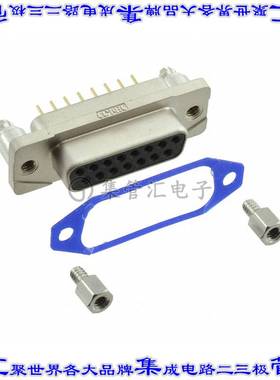 15-006503 连接器15POS插座母插口2排D-Sub面板安装通孔