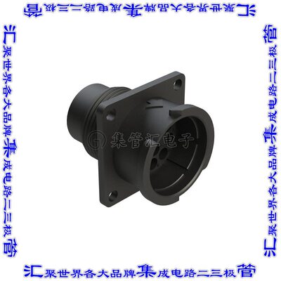 FLS014N12P03 圆形连接器12POS插座外壳用于公插针黑色面板安装