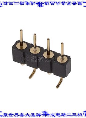 350-10-104-00-107000 针座连接器4POS接头2.54mm公形插针表贴SMD