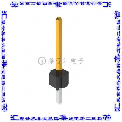 68004-100HLF 针座连接器可切割接头2.54mm公形插针通孔直针镀金