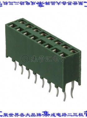 215309-8 针座连接器16POS插座2排2.54mm母形插口通孔直针镀金