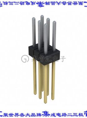 PBC03DFEN 针座连接器6POS分离式2排2.54mm公形插针通孔直针镀金
