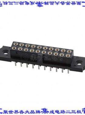 M80-4102001 针座连接器20POS插座2排2mm母形插口通孔直针镀金