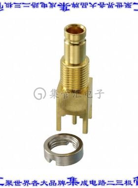 8-1393670-3 同轴连接器插孔母形插口焊接75欧姆面板安装通孔