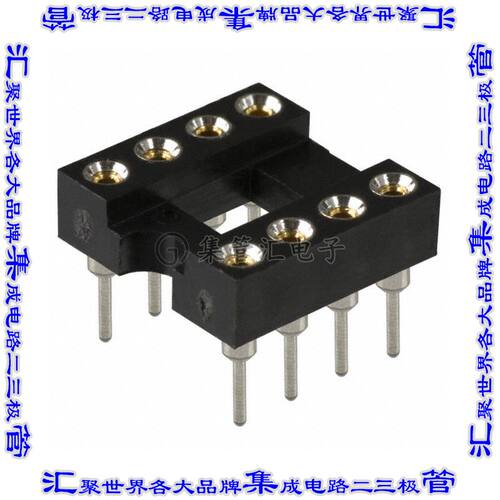 AR 08-HZL/01-TT 连接器IC插座DIP 7.62mm插口8(2 x 4)位置镀金通