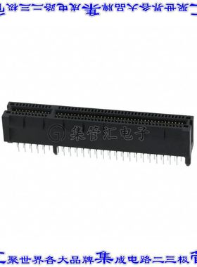 PCIE-098-02-F-D-TH 卡边缘连接器98POS母头2排1mm黑色镀金
