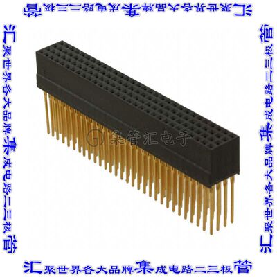 1375799-1 背板连接器120POS叠通式4排2mm通孔黑色