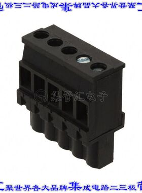395332005 0395332005端子块连接器5POS插头母插口5.08mm黑色自由