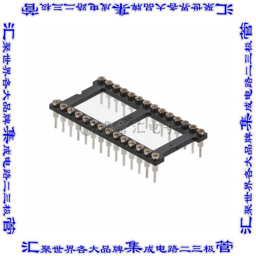 ICO-628-SGT 连接器IC插座DIP 15.24mm插口28(2 x 14)位置镀金通