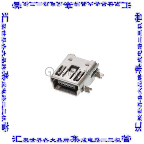MUSB-05-S-B-SM-A-K-TR 连接器USB-miniB插座5POS USB 2.0表面贴
