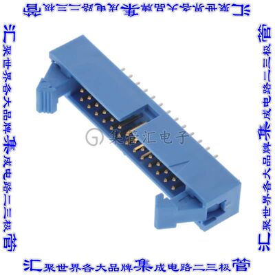 1761685-9 针座连接器26POS接头2排2.54mm公形插针通孔直针镀金
