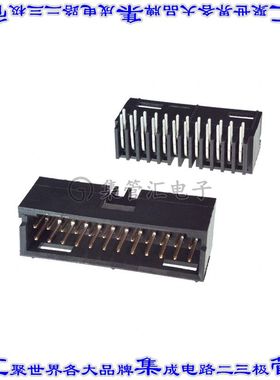 6-103166-0 针座连接器24POS接头2排2.54mm公形插针通孔直角镀金