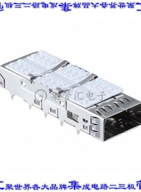 QSFPC-PF-02 插拔式连接器机架QSFP通孔直角压配