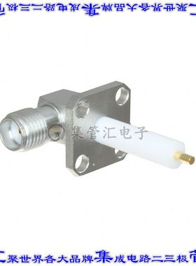 1052982-1 同轴连接器SMA插座母插槽焊接50欧姆面板安装直角
