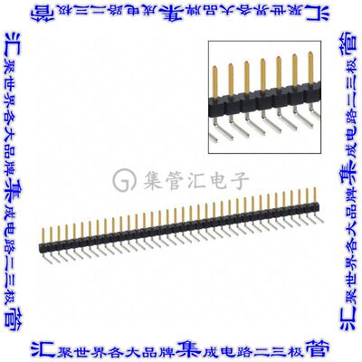 PBC36SBCN 针座连接器36POS分离式2.54mm公形插针通孔直角镀金