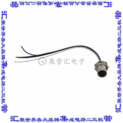 M12A-04PFFC-SF8B15 圆形连接器4POS插座母插口导线引线镀金面板