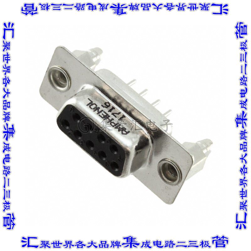 L77SDEH09SOL2RM5C309 连接器9POS插座母插口2排D-Sub通孔