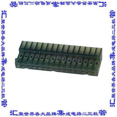 4-643816-5 矩形连接器15POS插座2.54mm母插口绿色IDC锡自由悬挂
