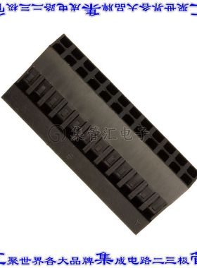 65043-025LF 矩形连接器外壳24POS插座2排2.54mm母形插口黑色自由